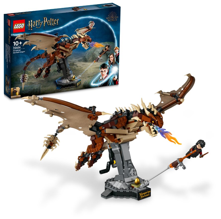76406 LEGO® Harry Potter Vengrijos ragauodegis drakonas kaina ir informacija | Konstruktoriai ir kaladėlės | pigu.lt