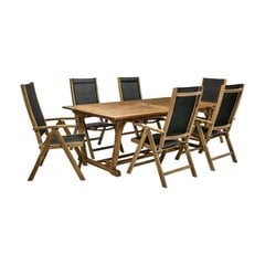Sodo baldų komplektas FUTURE: stalas, 6 kėdės kaina ir informacija | Lauko baldų komplektai | pigu.lt