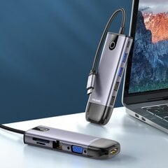 Mcdodo 10in1 USB-C RJ-45 VGA HDMI 4K Laptop HUB для Macbook M1 HU-7420 цена и информация | Адаптеры, USB-разветвители | pigu.lt