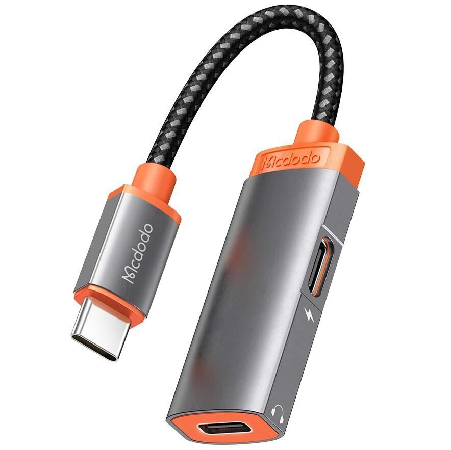 "Mcdodo" telefono adapteris USB C - 2x USB-C su DAC CA-0520 kaina ir informacija | Adapteriai, USB šakotuvai | pigu.lt