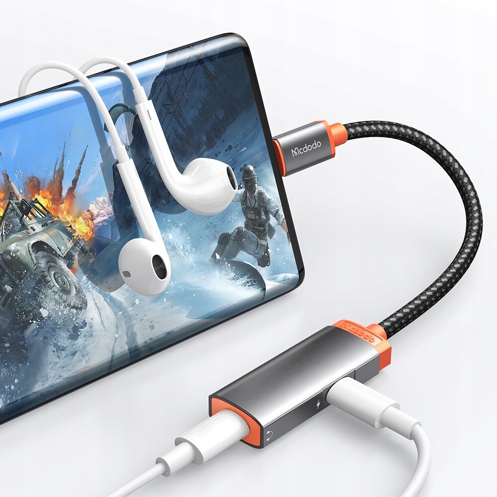 "Mcdodo" telefono adapteris USB C - 2x USB-C su DAC CA-0520 kaina ir informacija | Adapteriai, USB šakotuvai | pigu.lt