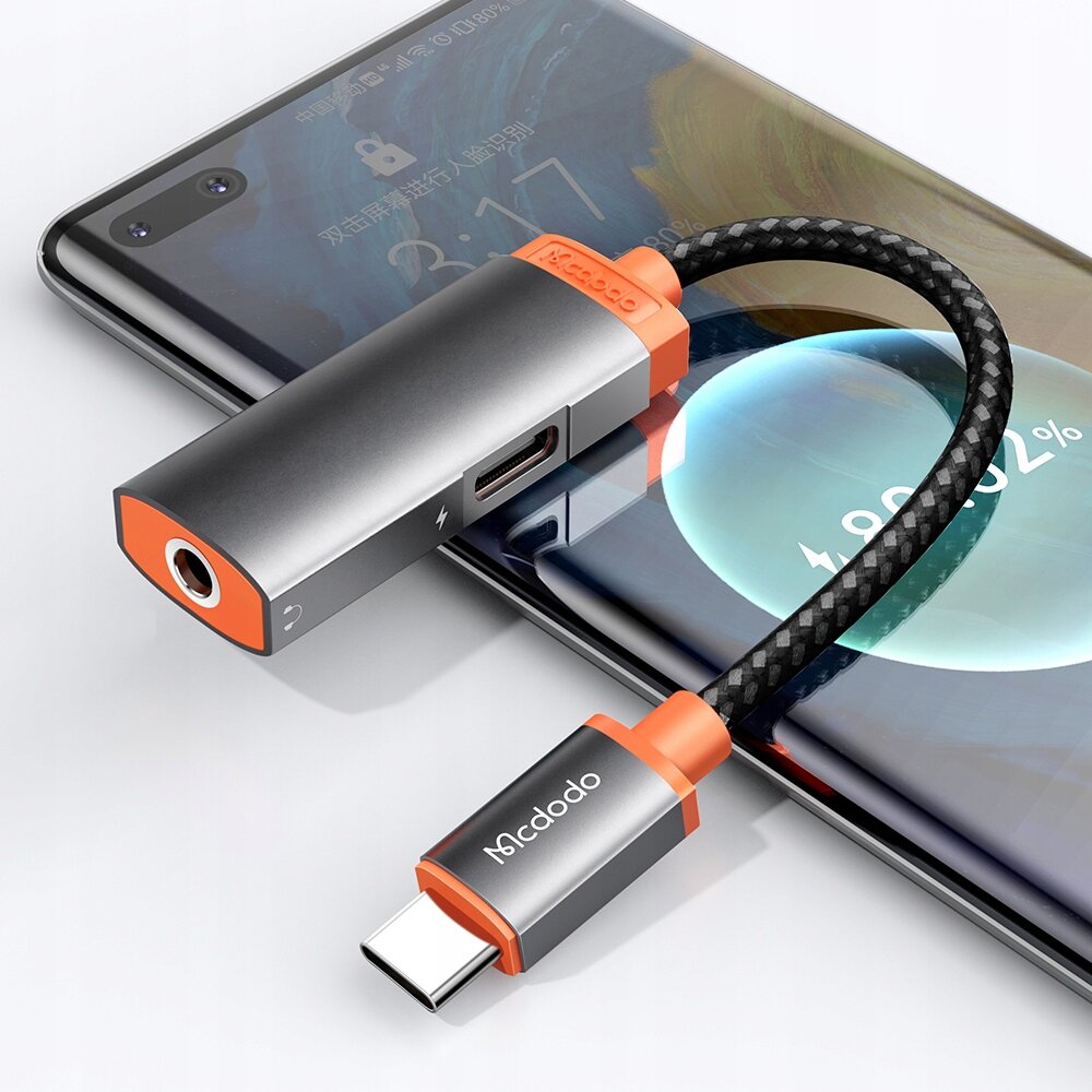 "Mcdodo" telefono adapteris, USB C MINI JACK adapteris su DAC kaina ir informacija | Adapteriai, USB šakotuvai | pigu.lt