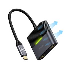 Переходник Mcdodo Rocky Series USB-C на 2x HDMI 4K 60 Гц HU-7390 цена и информация | Адаптеры, USB-разветвители | pigu.lt