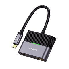 "Mcdodo Rocky" serijos USB-C ir 2x HDMI 4K 60Hz adapteris HU-7390 kaina ir informacija | Adapteriai, USB šakotuvai | pigu.lt
