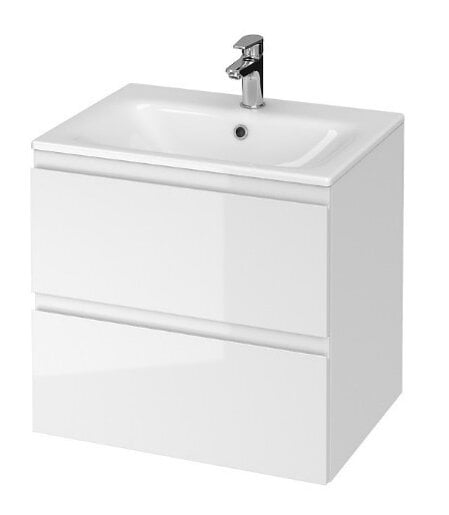 Vonios kambario spintelė su praustuvu Cersanit 977 MODUO 60 balta kaina ir informacija | Vonios spintelės | pigu.lt