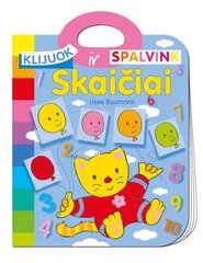 Klijuok ir spalvink. Skaičiai kaina ir informacija | Spalvinimo knygelės | pigu.lt