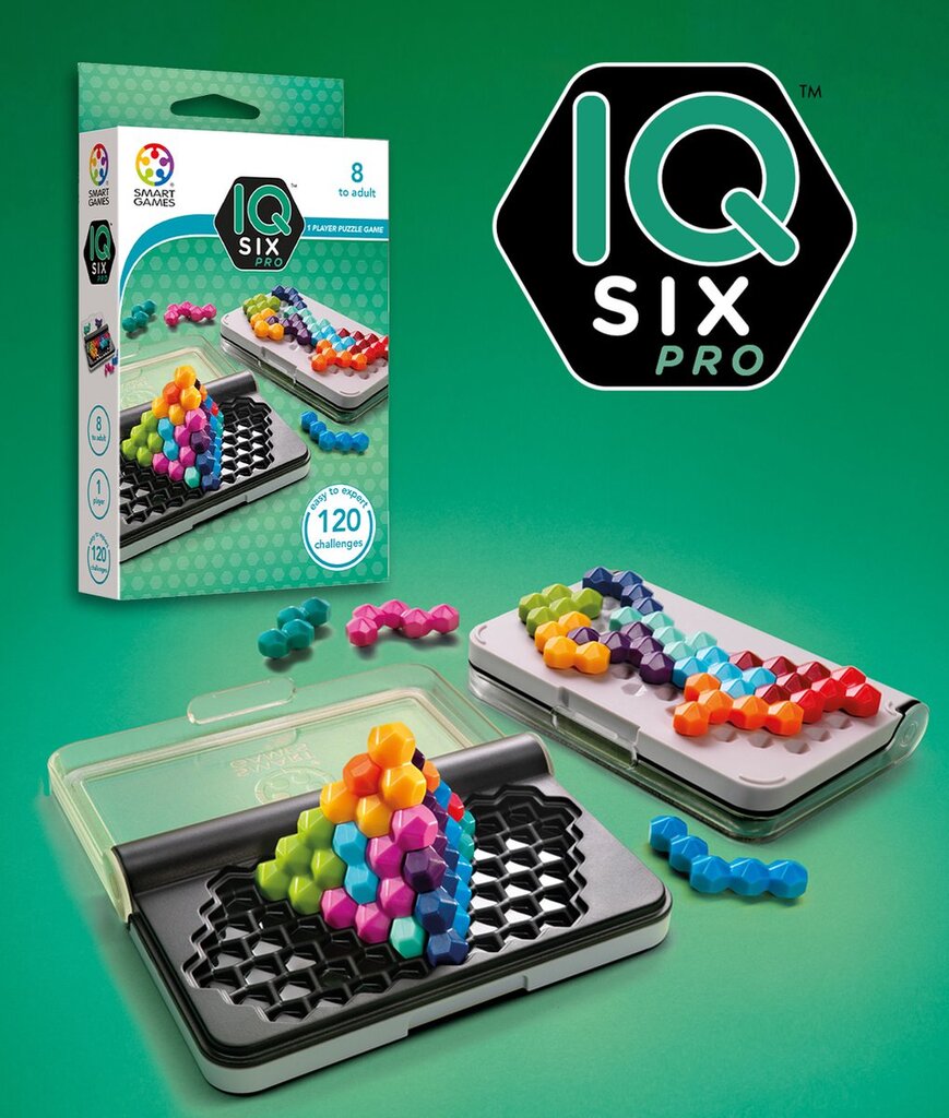 Stalo žaidimas Smart Games IQ Six Pro kaina ir informacija | Stalo žaidimai, galvosūkiai | pigu.lt