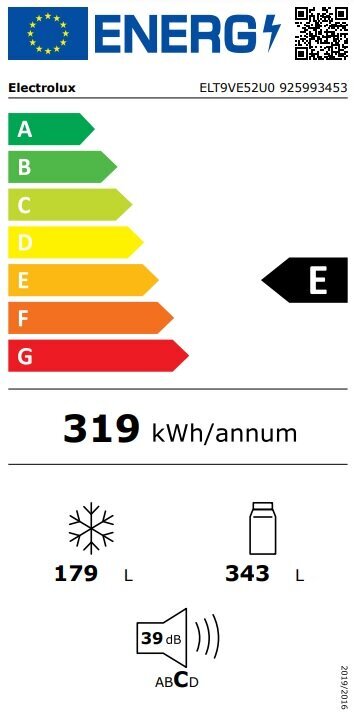 Electrolux ELT9VE52U0 цена и информация | Šaldytuvai | pigu.lt