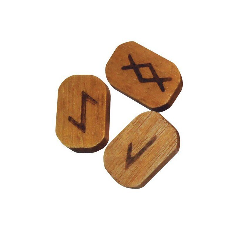 Wooden runos (medinės) kaina ir informacija | Ezoterika | pigu.lt