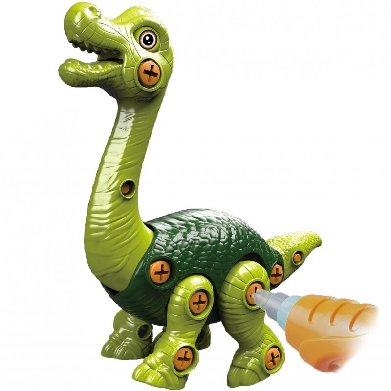 Dinozauras su grąžtu ir atsuktuvu Brachiosaurus kaina ir informacija | Žaislai berniukams | pigu.lt