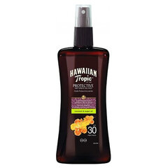 Kremas nuo saulės Hawaiian Tropic Protective Dry Spray Oil Mist Spf30, 200ml kaina ir informacija | Kremai nuo saulės | pigu.lt