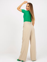 Женские брюки из ткани бежевого цвета цена и информация | Женские брюки | pigu.lt
