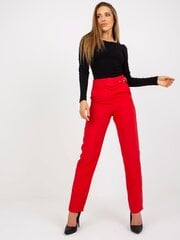 Женские брюки из красной ткани цена и информация | Брюки | pigu.lt