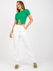 Женские белые брюки из ткани цена и информация | Женские брюки | pigu.lt