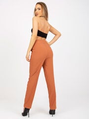 Женские брюки из ткани темно-оранжевого цвета цена и информация | Женские брюки | pigu.lt