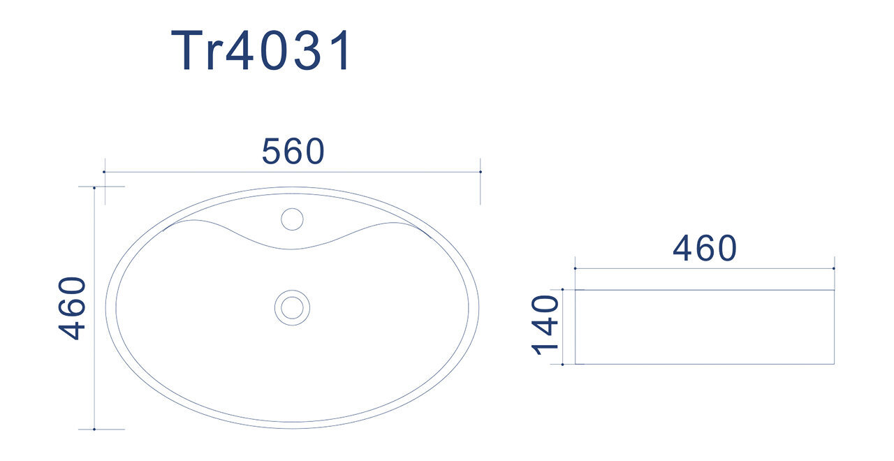 Kriaukle MELIA 560*460*140 mm цена и информация | Praustuvai | pigu.lt