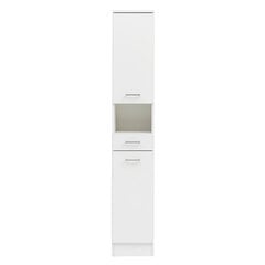 Высокий шкаф в ванную Lorenz, белый цена и информация | Шкафчики для ванной | pigu.lt