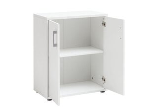 Офисный шкаф Praha, белый цена и информация | Шкафчики в гостиную | pigu.lt