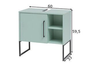 Шкаф под раковину Limone, мятно-зеленый цена и информация | Шкафчики для ванной | pigu.lt