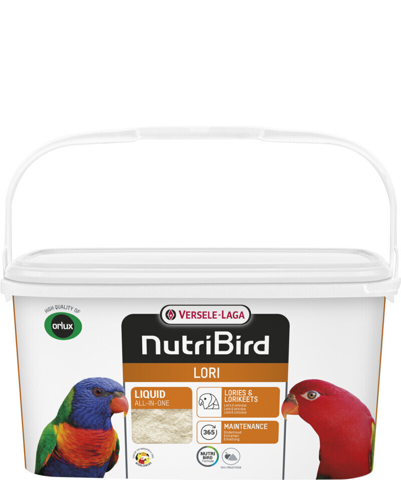 Maistas papūgoms Versele Laga NutriBird Lori, 3 kg kaina ir informacija | Lesalas paukščiams | pigu.lt
