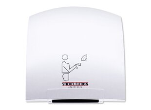 Сушилка для рук STIEBEL ELTRON инфракрасный датчик HTT 4 WS  Turbotronic 2600 W,  белый цена и информация | Аксессуары для ванной комнаты | pigu.lt