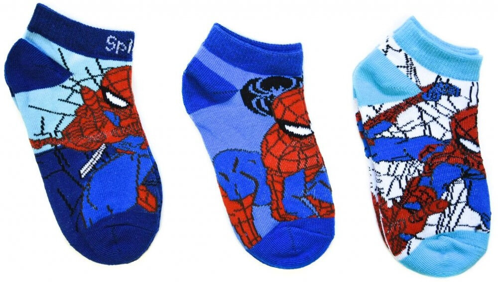 Marvel Kojinės Vaikams Spider Man Blue SP-A-SOCKS-126 kaina ir informacija | Kojinės, pėdkelnės berniukams | pigu.lt
