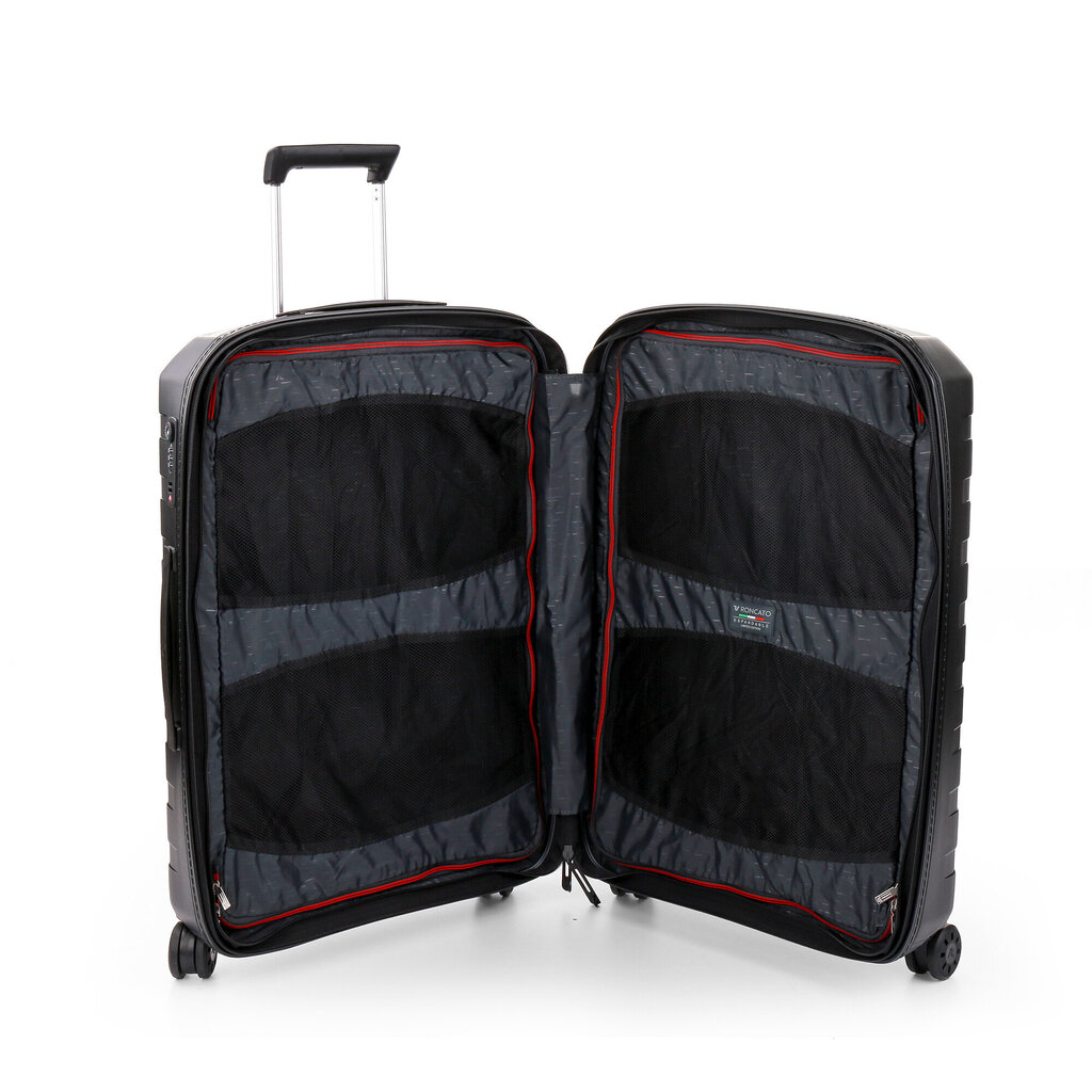Vidutinio dydžio lagaminas, 69 cm, BOX4.0, juodos spalvos kaina ir informacija | Lagaminai, kelioniniai krepšiai | pigu.lt