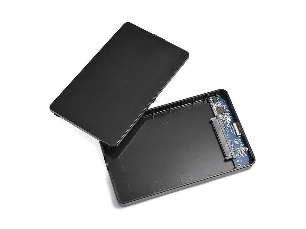 Kietojo disko korpusas HDD 2,5" SATA, juodas kaina ir informacija | Išoriniai kietieji diskai (SSD, HDD) | pigu.lt