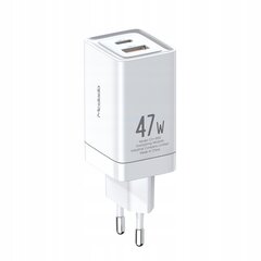 Mcdodo мини GaN зарядное устройство для телефона, 2X USB/USB-C PD QC - 47 Вт CH-8580 цена и информация | Зарядные устройства для аккумуляторов | pigu.lt