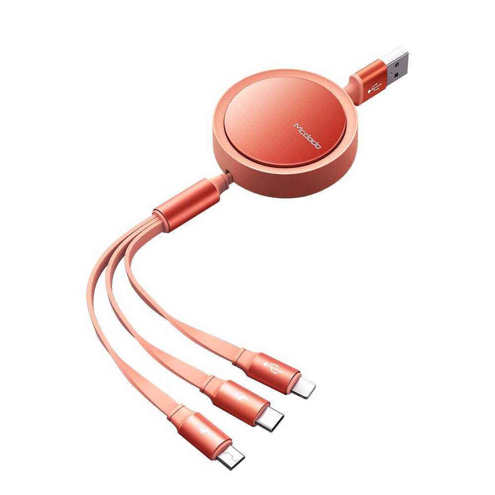 Кабель питания McDodo CA-7252 3in1, Lightning/USB-C/Micro USB, 1.2 m цена |  pigu.lt