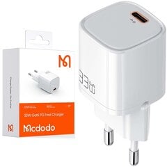 "Mcdodo" nano GaN, USB-C PD QC telefono įkroviklis - 33 W CH-0080 kaina ir informacija | Akumuliatorių krovikliai | pigu.lt