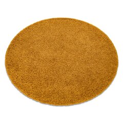 Ковёр круглый Soffi, лохматый, 5 см, золотой цена и информация | Ковры | pigu.lt