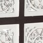 vidaXL Sienos plokštė, ruda/balta, 40x40x1,5cm, MDF, raižyta rankomis kaina ir informacija |  Lubų, sienų dekoro elementai | pigu.lt