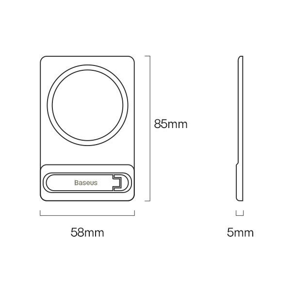 Baseus Foldable Magnetic Bracket kaina ir informacija | Priedai telefonams | pigu.lt