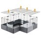 Ferplast Triušių narvas Multipla Maxi, juodas, 142,5x72x50cm kaina ir informacija | Transportavimo narvai, krepšiai | pigu.lt