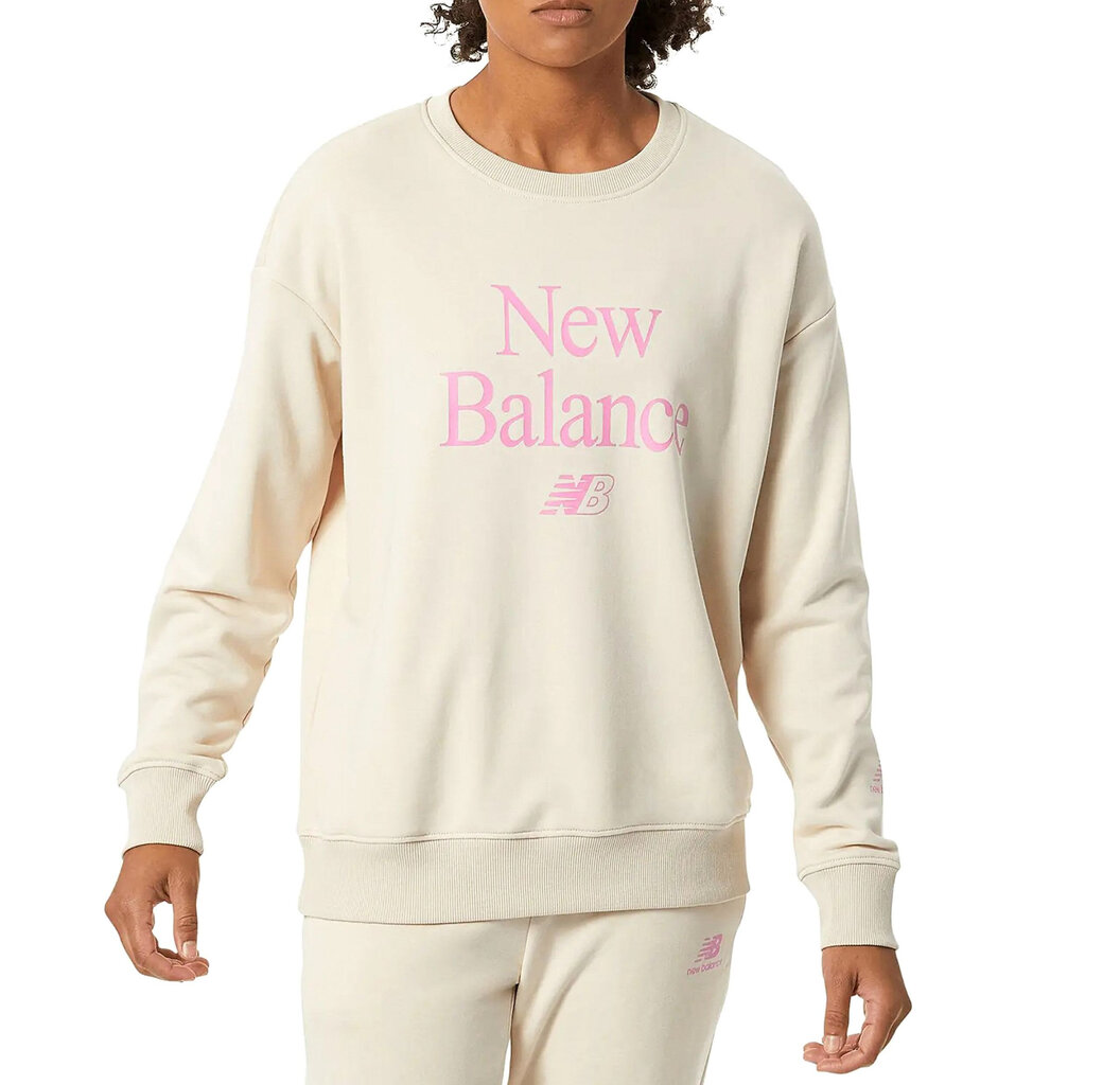 Džemperis moterims New Balance Essential Celebrate Fleec WT21508CTU, rusvas kaina ir informacija | Džemperiai moterims | pigu.lt