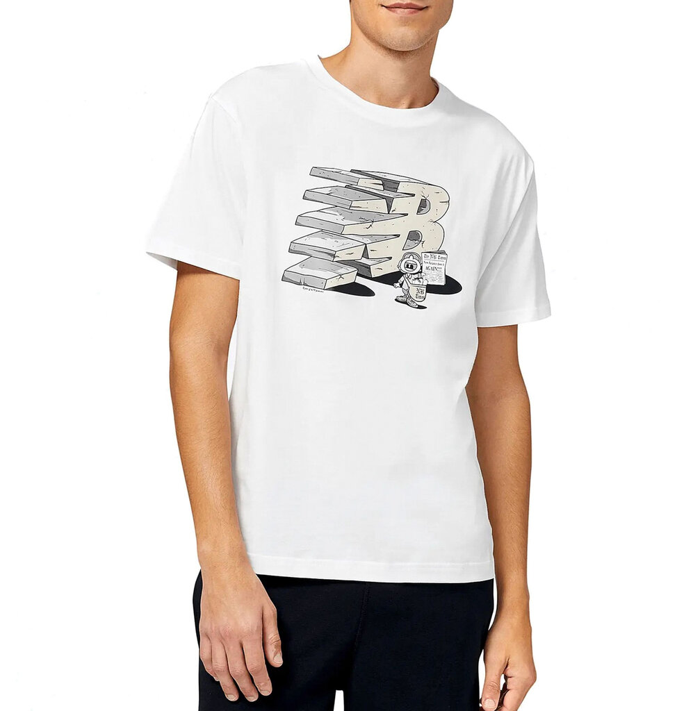 Marškinėliai vyrams New Balance Classic, balti kaina ir informacija | Vyriški marškinėliai | pigu.lt