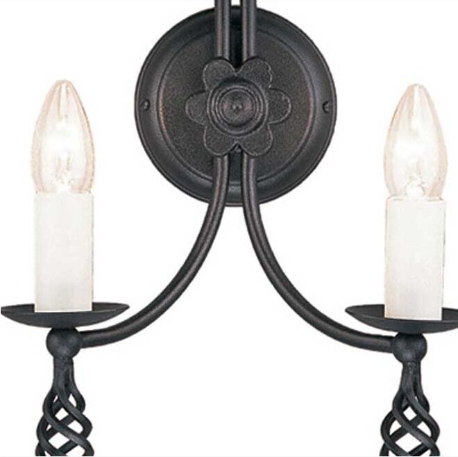 Sieninis šviestuvas Elstead Lighting Belfry BY2-BLACK цена и информация | Sieniniai šviestuvai | pigu.lt