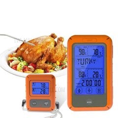 Bevielis nuotolinis skaitmeninis maisto/mėsos termometras su 2 zondais kaina ir informacija | Grilio, šašlykinių priedai ir aksesuarai | pigu.lt