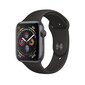 Apple Watch Series 4 44mm Space Gray Aluminum/Black Sport Band цена и информация | Išmanieji laikrodžiai (smartwatch) | pigu.lt