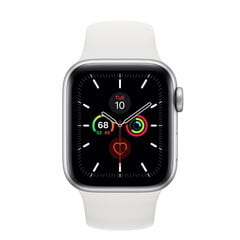 Apple Watch Series 5 44mm Silver Aluminum/White Sport Band kaina ir informacija | Išmanieji laikrodžiai (smartwatch) | pigu.lt