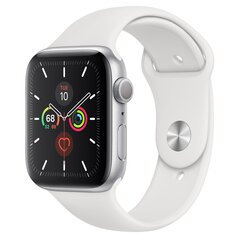 Apple Watch Series 5 44mm Silver Aluminum/White Sport Band kaina ir informacija | Išmanieji laikrodžiai (smartwatch) | pigu.lt