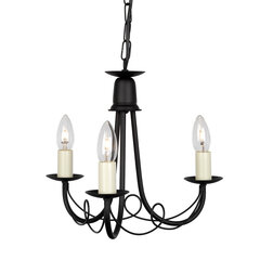 Подвесной светильник Elstead Lighting Minster MN3-BLACK цена и информация | Люстры | pigu.lt