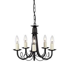 Подвесной светильник Elstead Lighting Minster MN5-BLACK цена и информация | Люстры | pigu.lt