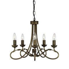 Подвесной светильник Elstead Lighting Olivia OV5-BLK-GOLD цена и информация | Люстры | pigu.lt