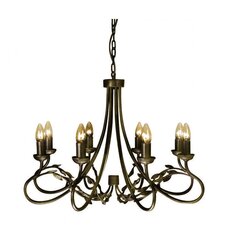 Подвесной светильник Elstead Lighting Olivia OV8-BLK-GOLD цена и информация | Люстры | pigu.lt