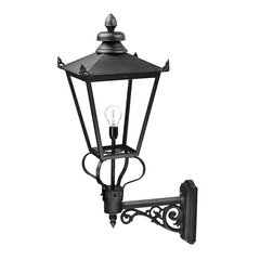 Настенный наружный светильник Elstead Lighting Wilmslow WSLB1-BLACK цена и информация | Уличные светильники | pigu.lt