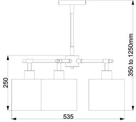 Подвесной светильник Elstead Lighting Balance BALANCE BALANCE5-WPN цена и информация | Люстры | pigu.lt