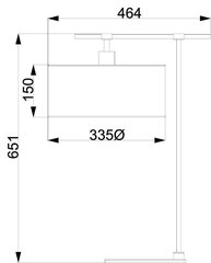 Stalinis šviestuvas Elstead Lighting Balance BALANCE-TL-BRPB kaina ir informacija | Staliniai šviestuvai | pigu.lt