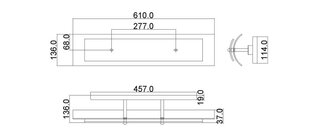 Sieninis šviestuvas Elstead Lighting Duet HK-DUET3-BATH kaina ir informacija | Sieniniai šviestuvai | pigu.lt